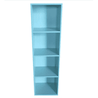 Habita2 Chile - Librero Vertical Multifuncional Repisa 4 Nieveles - Celeste