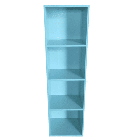 Habita2 Chile - Librero Vertical Multifuncional Repisa 4 Nieveles - Celeste