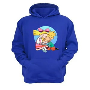 Genérico - Polerón Canguro Hola Arnold Azul Talla S Unisex