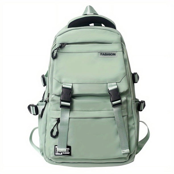 Stylish & Spacious Nylon Student Backpack - Adjustable & Multi-Layer for Maximum Comfort!