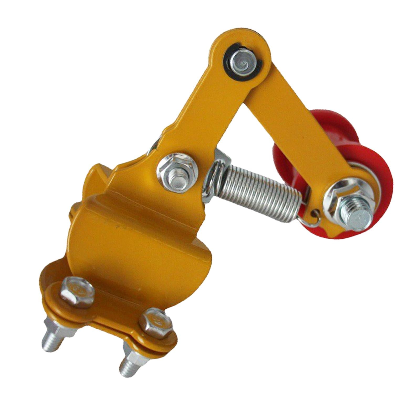 Magideal - Tensor De Cadena Para Motocicleta, Ajustador De Cadena De Fácil Instalación, Perno De Metal Universal, Ajustador Automático En Rodillo Para Motocross Amarillo