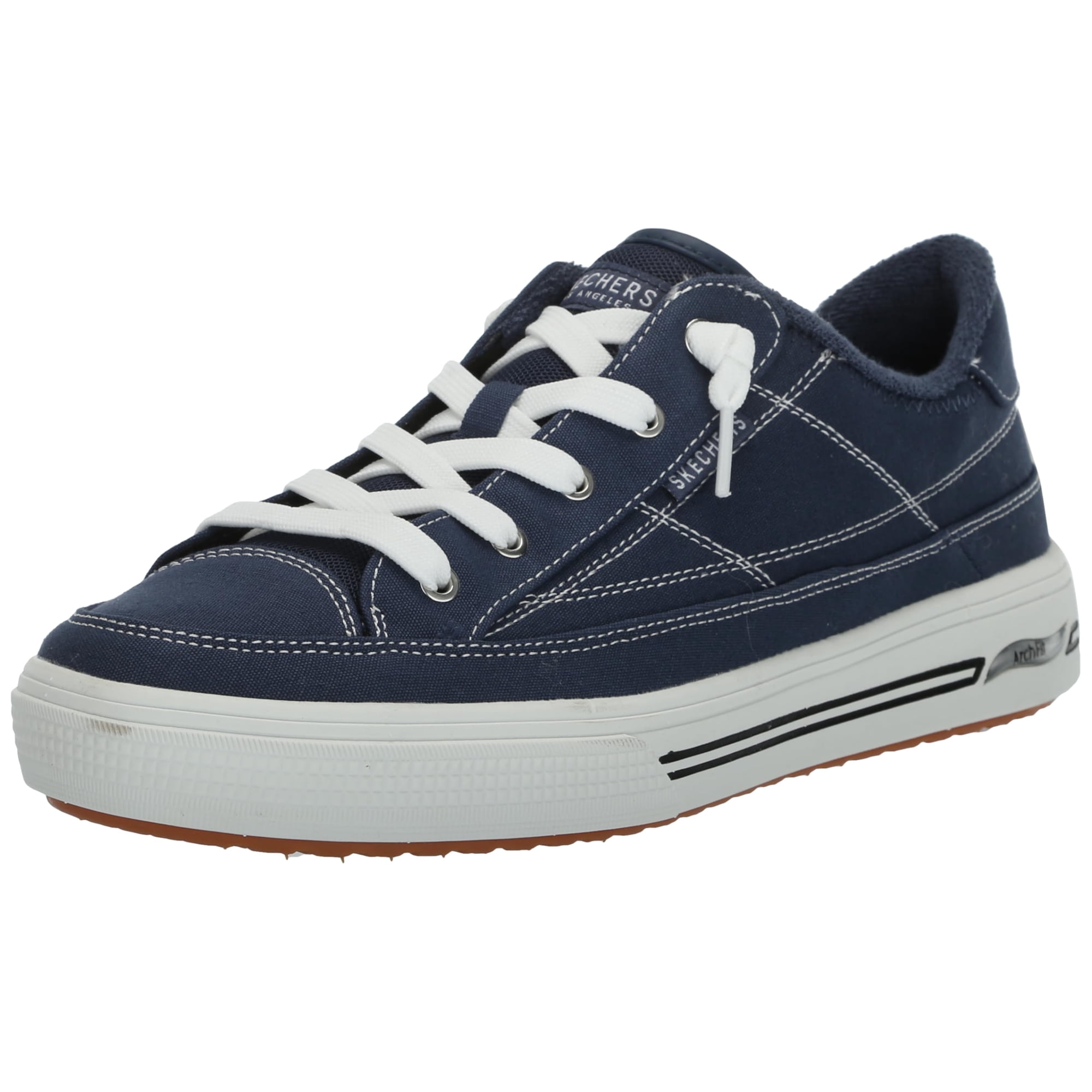 Zapatilla Skechers Arch Fit Arcade-arcata Para Mujer, Talla 8, Color Azul Marino