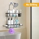 thumbnail image 5 of Organizador de baño colgante para ducha AKTECKE, color negro, 5 of 6