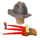 thumbnail image 1 of Set Disfraz (Sombrero+Garra+Sangre Artificial) Halloween 2025, 1 of 4