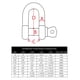 thumbnail image 2 of Chain Shackle Extreme Max BoatTector de acero inoxidable 1/4, paquete de 2, 2 of 5