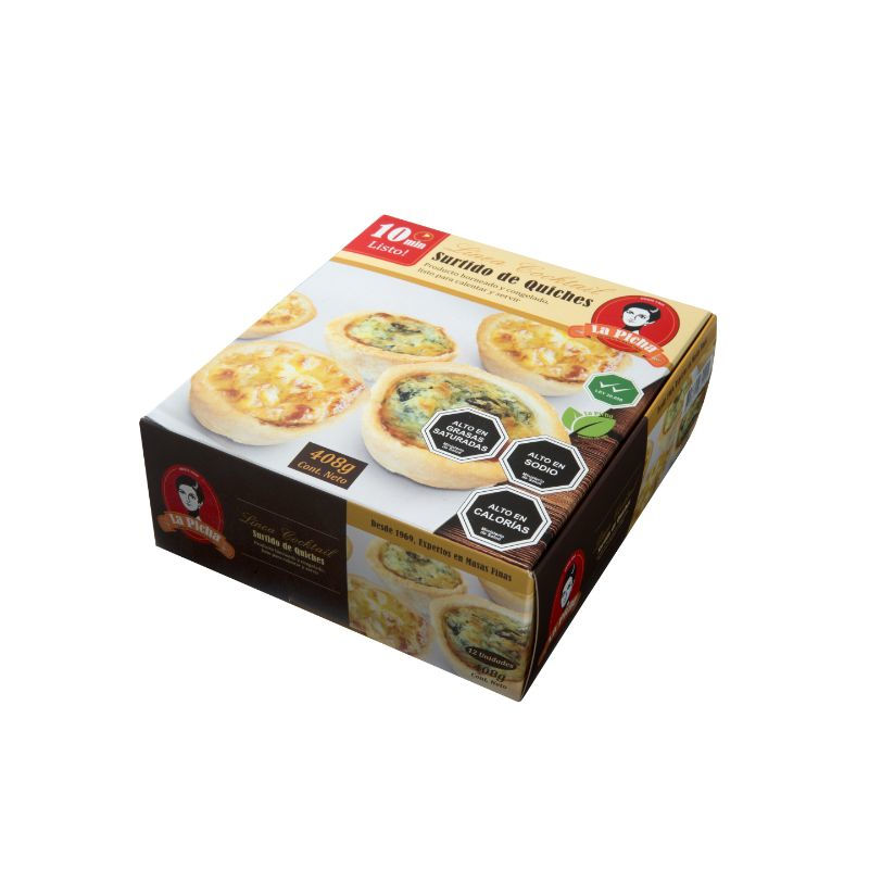 Surtido De Quiches 12 Un 408 g La Picha