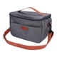 thumbnail image 1 of Bolsa de Almuerzo Reutilizable para Hombres, Bolsa de Almuerzo Aislada Lonchera para Oficina Picnic, Bolsa Enfriadora de Almuerzo con Correa de Hombro Ajustable Gris 10.2*6.7*7.1in, 1 of 6