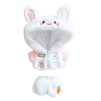 Bothyi - Conjunto De Trajes De Muñeca, Conjunto De Pantalones Y Abrigo Con Cremallera, Vestido De Muñeca Para Accesorios De Muñeca De 7,8 Pulgadas, Conejo