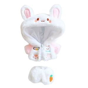 Bothyi - Conjunto De Trajes De Muñeca, Conjunto De Pantalones Y Abrigo Con Cremallera, Vestido De Muñeca Para Accesorios De Muñeca De 7,8 Pulgadas, Conejo