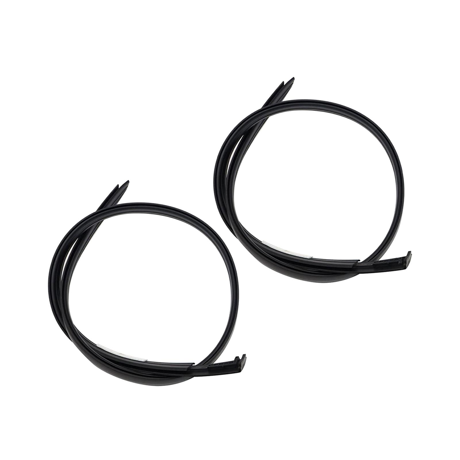 Ioensy - 2 Uds. Goma Para Pelar El Clima De Moldura De Techo Para Tundra Double Cab 07-20