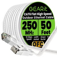 Cable Ethernet Gearit Cat6 Plano Para Exterior 15 M 10 Gbps