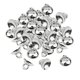 thumbnail image 1 of Gorra de perlas de campana de forma media redonda de plástico de 200pCS con hallazgos de lazo 8mm blanco K, 1 of 5