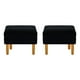 thumbnail image 1 of Set Pouf Sky 1c Felpa 04 Negro, 1 of 4