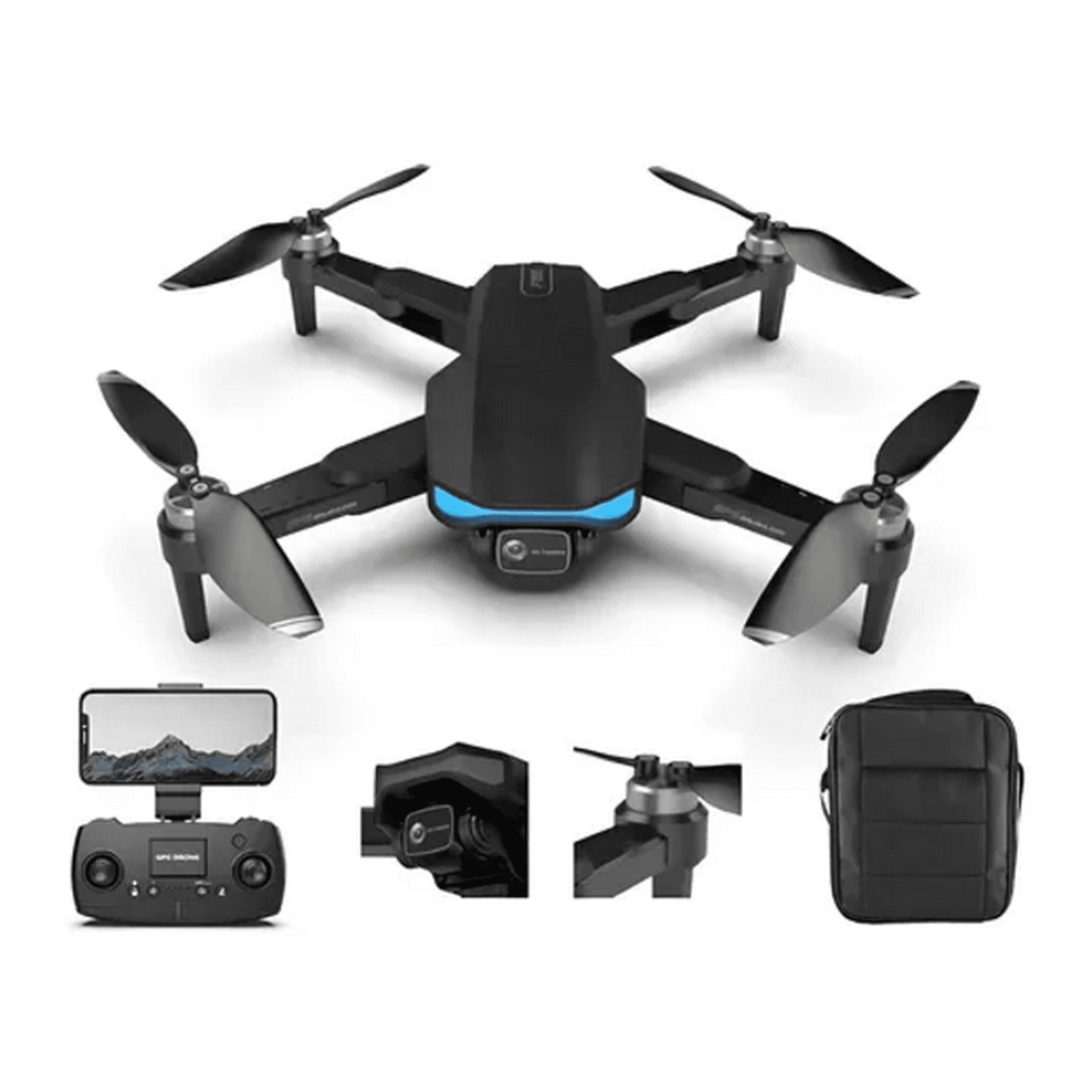 Genérico - Drone F188 Cámara 6k Gps 1km +2 Baterías