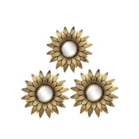 Vgo - Espejo Decorativo Para Colgar En Set De 3 Redondos Ø25 Cm. C/U