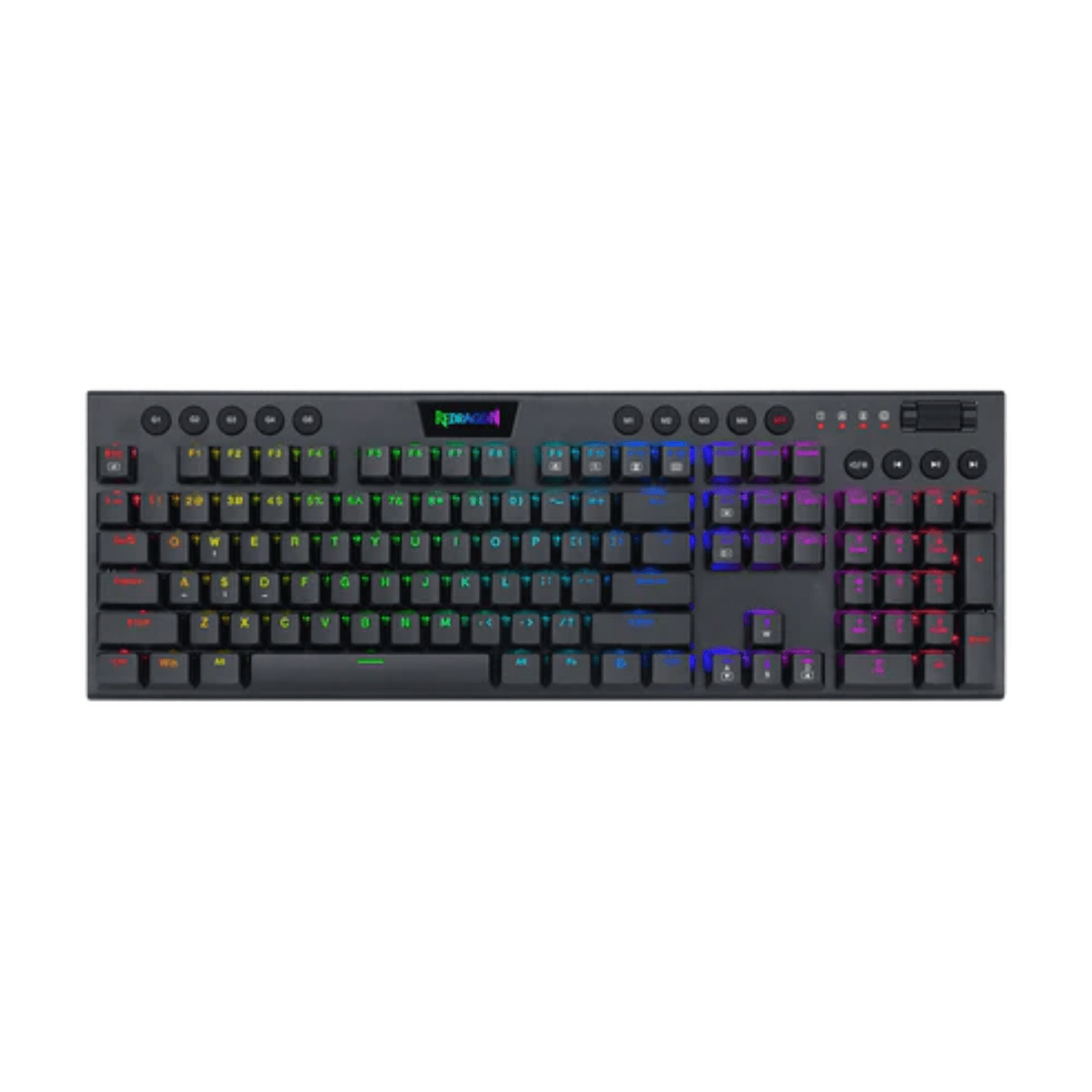 Teclado Gamer Redragon Horus Fs Black Red Sw Cableado Español Negro