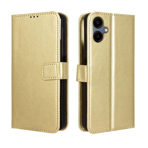 Funda tipo libro para Samsung Galaxy A06, cartera todo‑en‑uno, funda multifuncional con tarjetero y correa de muñeca desmontable