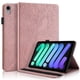 thumbnail image 1 of Funda con relieve del Árbol de la Vida para tablet ipad mini 6 con soporte, ranuras para tarjetas y soporte para lápiz óptico. Oro, 1 of 6