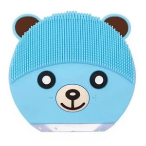 Genérico - Cepillo Limpieza Facial Sonico De Silicona Usb Osito Azul