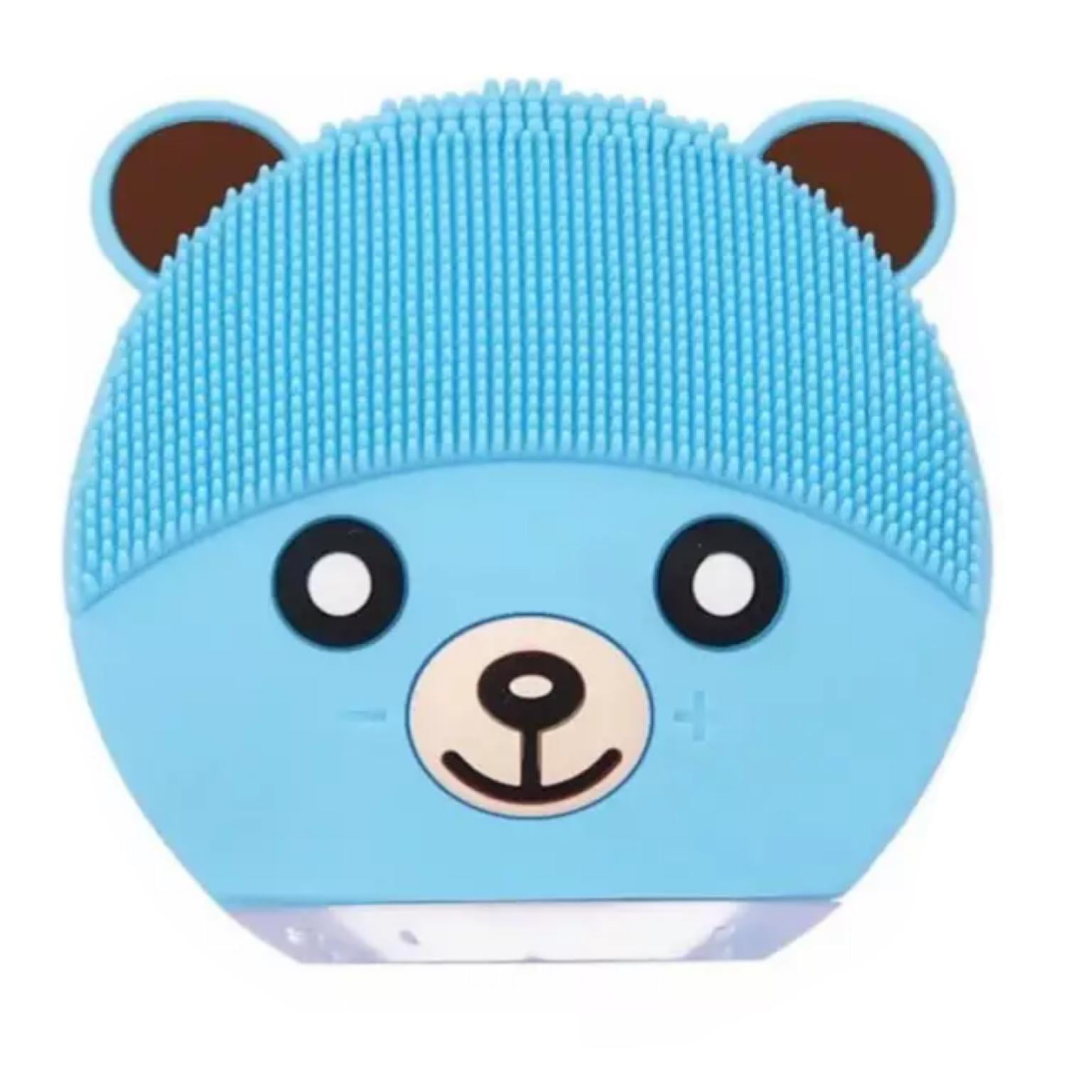 Genérico - Cepillo Limpieza Facial Sonico De Silicona Usb Osito Azul