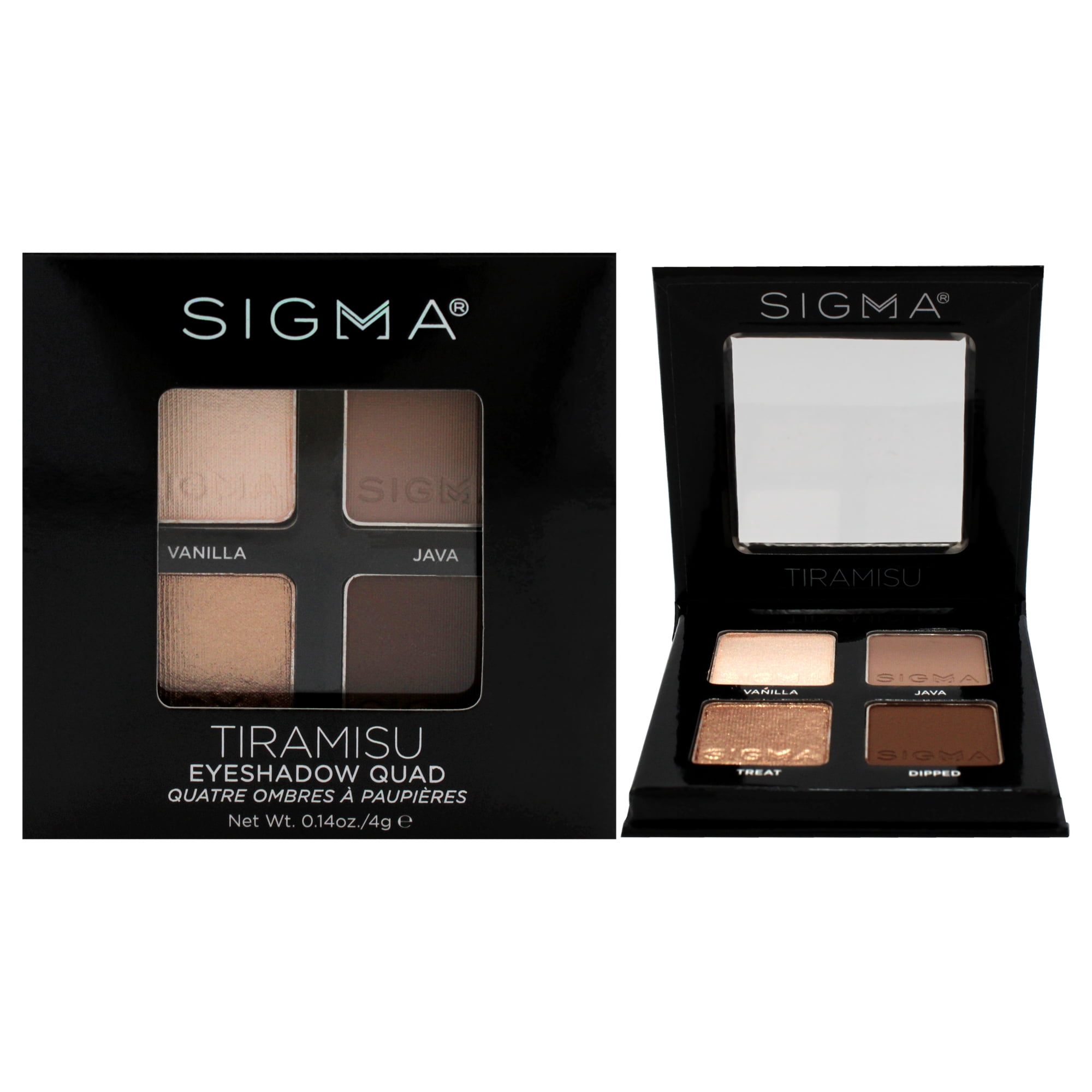 Paleta De Sombras De Ojos Sigma Tiramisu 4x0.14 Oz Mujer