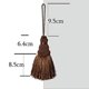 thumbnail image 2 of Juego de 2 borlas para llaves fenghuangwu 24 cm color caqui – DIY, 2 of 6