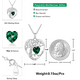 thumbnail image 2 of Collar con colgante de corazón de plata de ley, 2 of 5