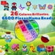 thumbnail image 2 of Kit 6400 Hama Perler Beads 5mm 26 Color Mini Plancha Juguete, 2 of 10