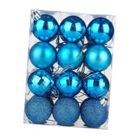 Bothyi - 24X Bolas De Navidad Decoración Del Hogar Adornos De Árbol De Navidad Para Fiesta Hogar Vacaciones Azul
