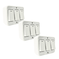 Interruptor Triple Sobrepuesto Pack X3 16A-250V Fenix