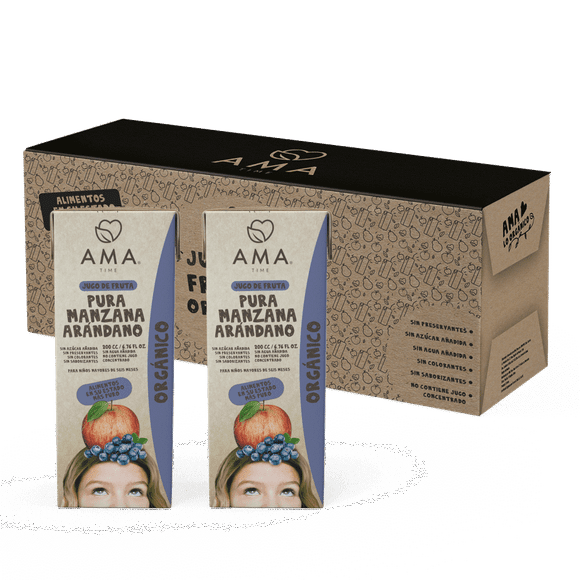 Pack 24 unid - Jugo Manzana Arandano 200 cc