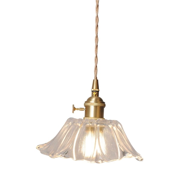 Lámpara colgante de flores, iluminación de araña pequeña, lámpara colgante de araña de flores ajustable elegante para tienda de ropa junto a la cama Transparente Pequeño
