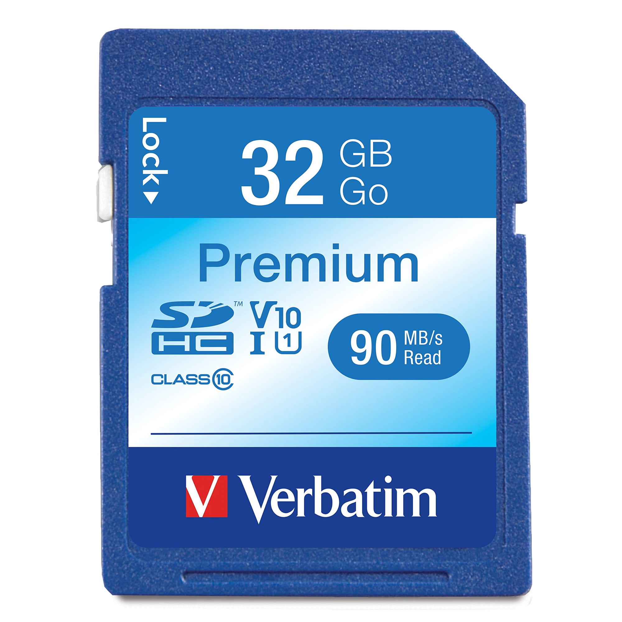 Tarjeta De Memoria Verbatim Premium Sdhc 32gb Class 10 Uhs-i Blue