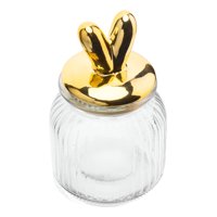 Genérico - Tarro Almacenamiento Decorativa Tapa Orejas Conejo Jhn