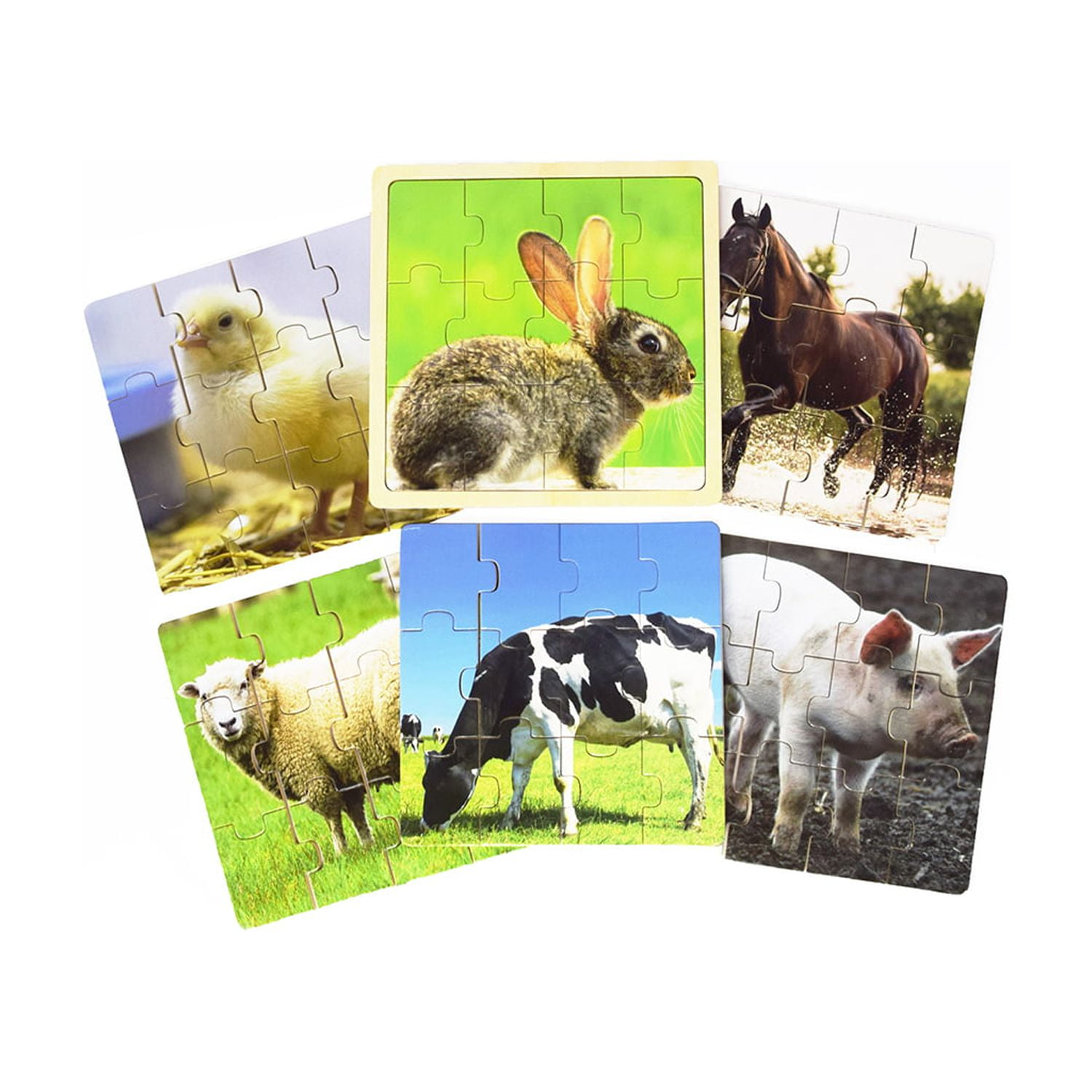 Seigard - Set Puzles De Animales 6 Piezas