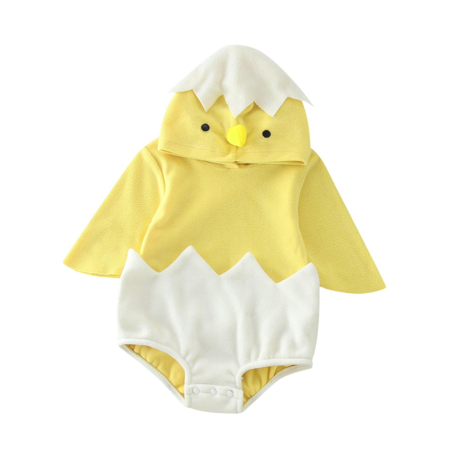 Disfraz De Pollito Bebé Con Capucha – Body De Lana Para Recién Nacidos (0-3 Meses) – Ideal Para Fotos Y Celebraciones