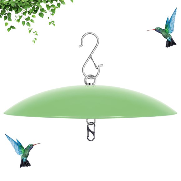 Alimentador para Pájaros andergi 33 cm Protector contra la Lluvia Verde Claro