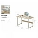 thumbnail image 3 of Escritorio Mueble Básico Madera Blanco Y Maple 100x72 CM, 3 of 3