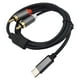 thumbnail image 3 of Cable Tipo C A 2 Rca Y Cable Divisor Rca Y Para Teléfono De Cine En Casa 1m, 3 of 5