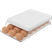 Ou - Organizador De Huevos Roll Clear Fresh 21 Un Blanco