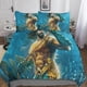 thumbnail image 1 of Juego de funda nórdica Aquaman con estampado 3D, suave microfibra, tamaño king, 3 piezas con cierre de cremallera, funda de edredón y funda de almohada., 1 of 3
