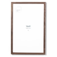 Opposite Wall - Marco De Fotos De Pared Opuesta De Madera Maciza De Roble Oscuro, 28 X 43 Cm