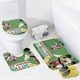 thumbnail image 4 of La casa de Mickey Mouse+-theme 4-Piece Shower Curtain Set with Rugs, Waterproof Bathroom Decor Set Includes Bath Mat, U-Shaped Rug, Toilet Lid Cover and Curtain with Hooks, 4 of 6