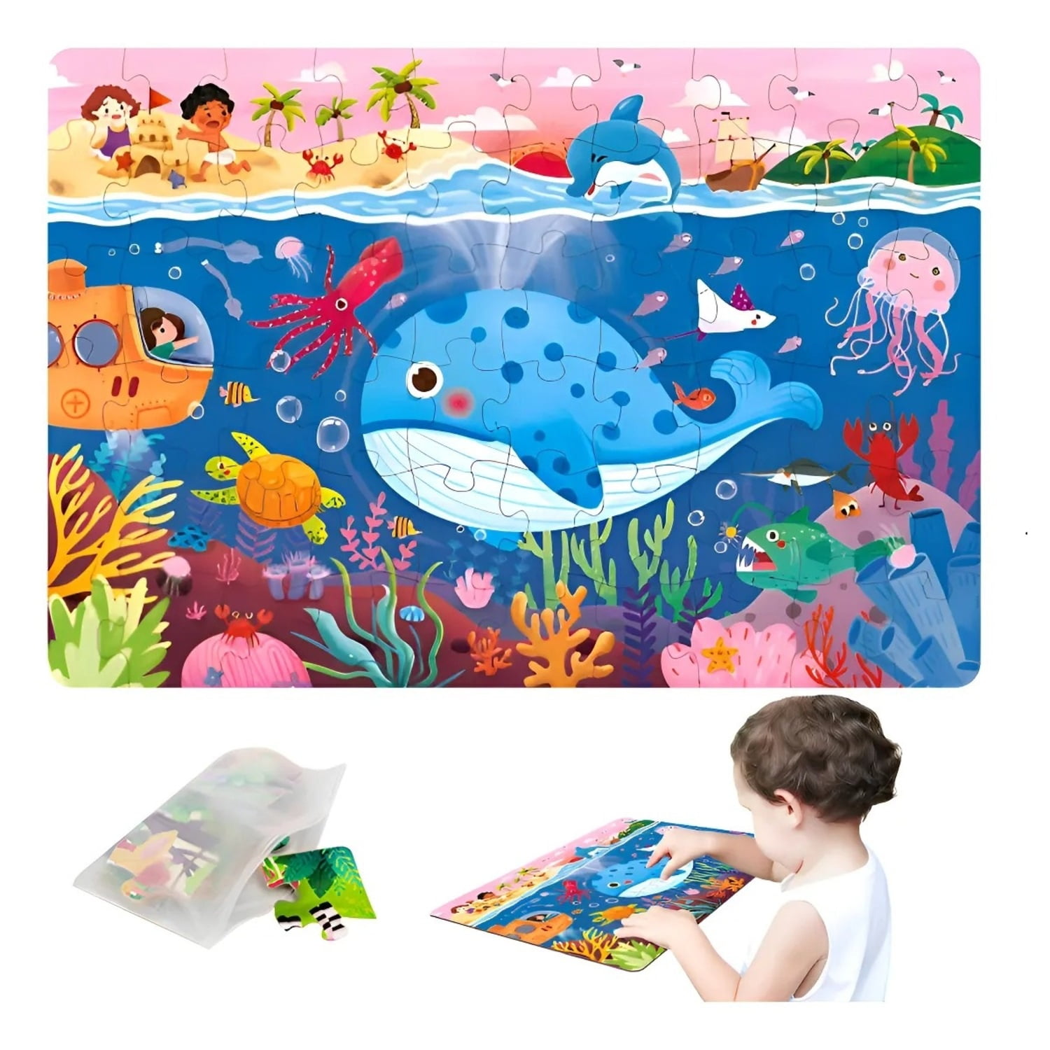 Genérico - Puzzle 60 Piezas Oceano