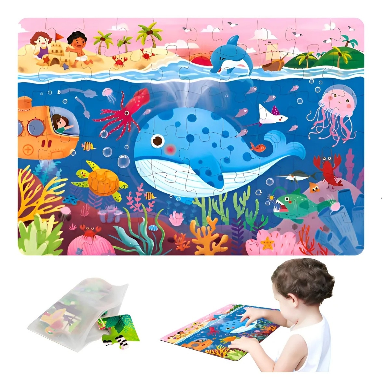 Genérico - Puzzle 60 Piezas Oceano