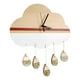 thumbnail image 5 of Lindo Reloj De Pared Nube Gota De Lluvia En Forma Silencio Para Dormitorio Decoración De Niños B, 5 of 6