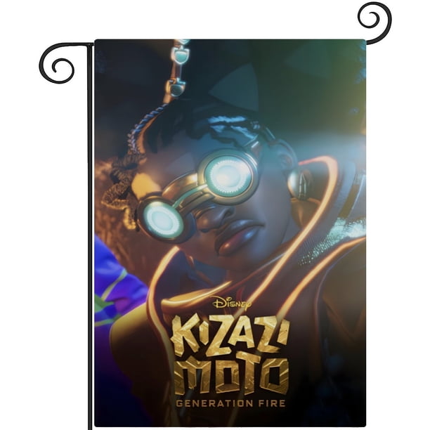 Kizazi Moto: Generación Fuego-bandera de jardín temática. Regalo perfecto para fans, amigos y familiares, ideal para actividades al aire libre y decoración de fiestas.28CM*45CM