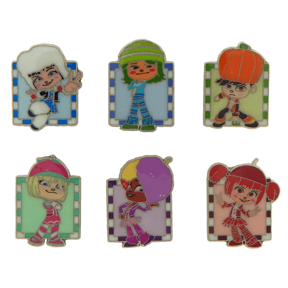 Set De 6 Pines Disney Wreck It Ralph Sugar Rush Speedway Para Intercambio