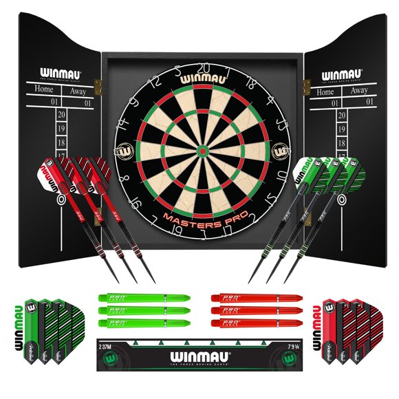 Set de Dardos Winmau Masters Pro con Armario