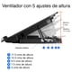 thumbnail image 5 of Ventilador notebook Base 2 ventiladores NW-638F, 5 of 7